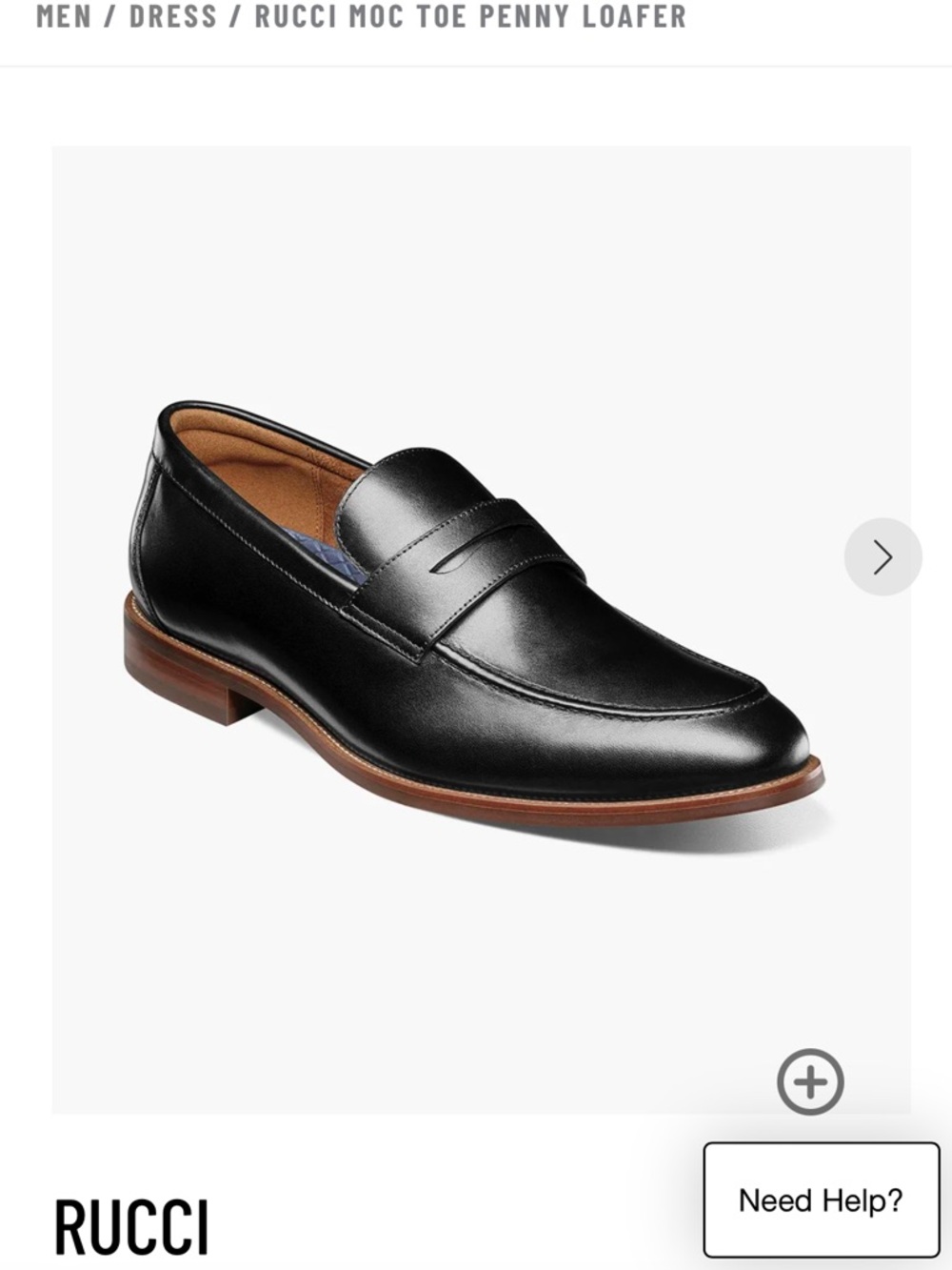 Men’s Rucci penny loafer- Florsheim brand size 9